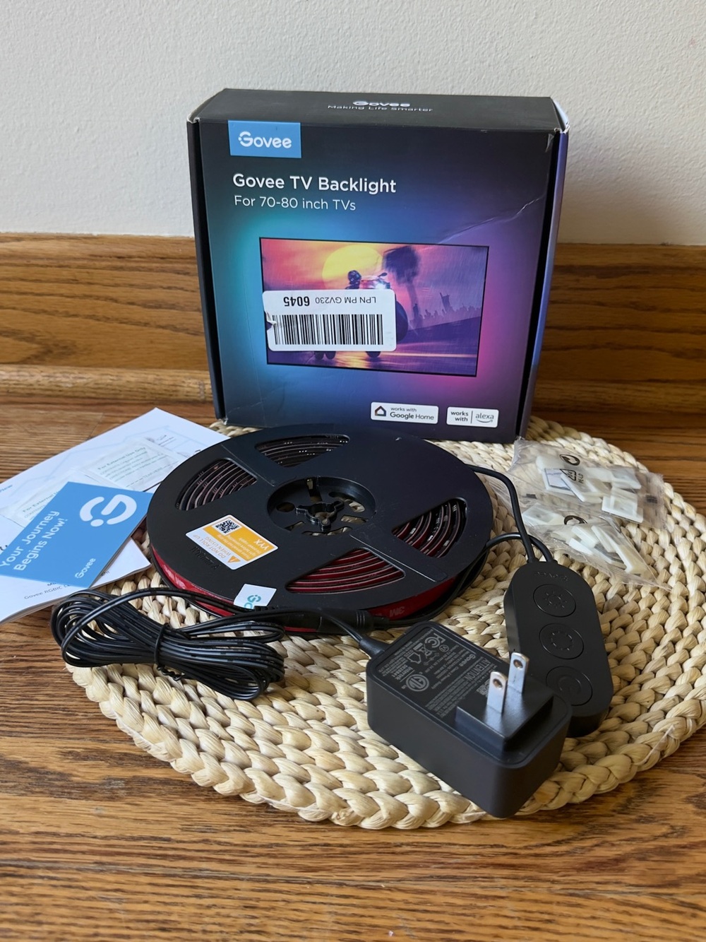 Govee TV Backlight LED Strip - Black with Red LEDs
